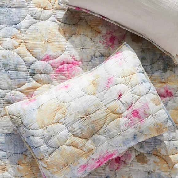 nwt anthropologie clarabelle gauze euro king set of 2 shams